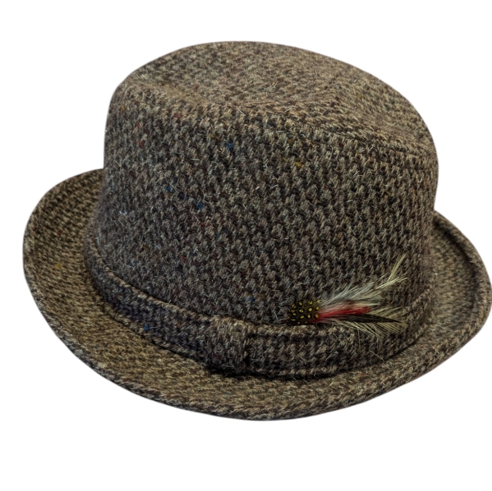 Vintage Men's Adam New York  Plaid Wool Fedora Hat
